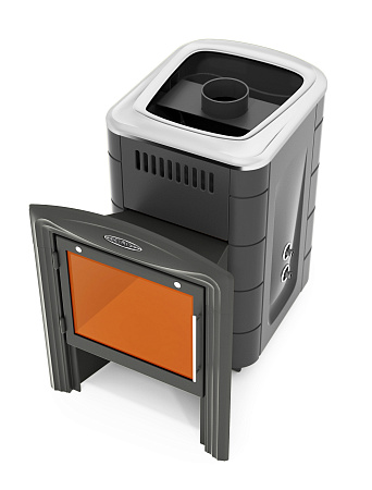 Печь банная Компакт 2017 Carbon Витра ТО антрацит