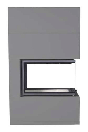 Камин РОДОС 900 ГРАФИТ, шамот белый