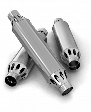 Дымоход-конвектор РЭМБО ф115, 1м, 1/0,8мм, нерж/нерж