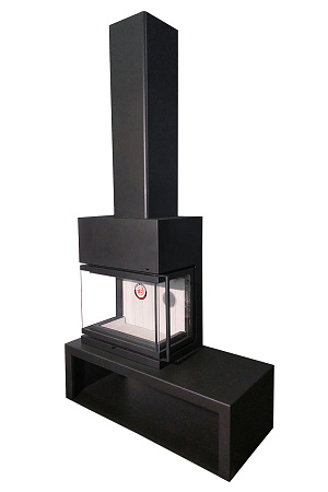 Камин МАДРИД на дровнике Гигант слева подовый