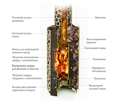 Печь отопительная Сафари Лайт, беж