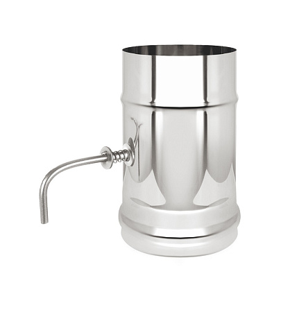 Шибер нерж. поворотный (AISI 304/0,8мм) 