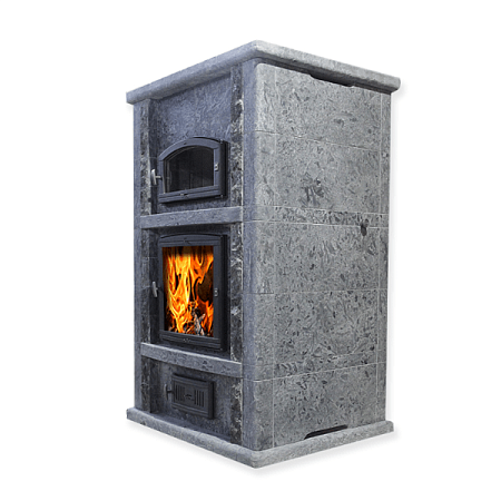 Теплонакопительная печь камин Kreivi 25 DSA 1690 Антик