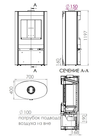 Печь-камин СВИТЯЗЬ NR Печь-камин СВИТЯЗЬ NR