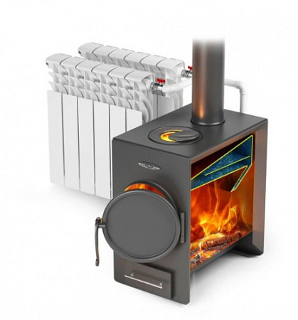 Печь отопительная водогрейная Нормаль-батарея ТВ ТО антрацит 115