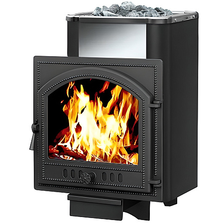 Печь ВЕЗУВИЙ Сенсация 28 Антрацит (205)