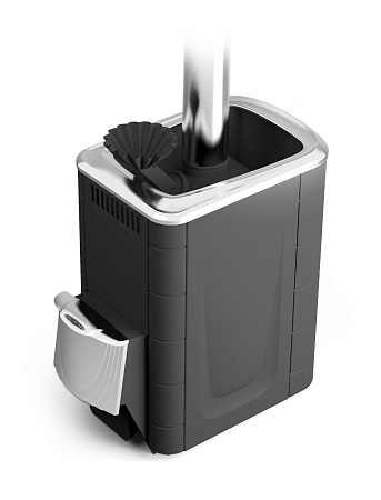 Печь банная Гейзер 2014 Inox ДН КТК ЗК антрацит