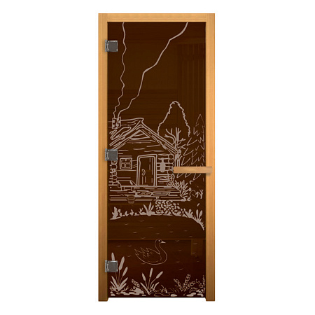 ДС Бронза "БАНЬКА" 190х70 (8мм, 3 петли 710 CR) (ОСИНА) Лев 