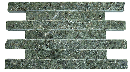 Плитка облицовочная 150*50*25 мм «Декор» серпентинит (Рваный камень)