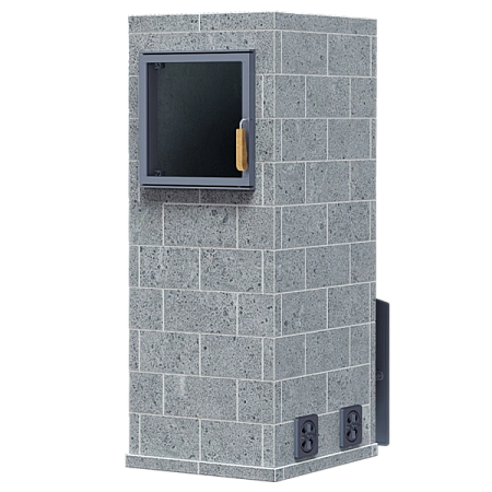 Облицовка РУССКИЙ ПАР Талькомагнезит GFS ЗК 30 П2 (h1555/45верх) КИРПИЧ h-145мм Т/О слева