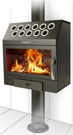 Печь отопительная Гармошка Inox