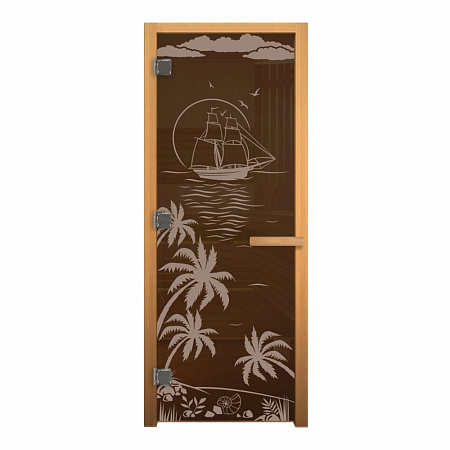 ДС Бронза "ЛАГУНА" 190х70 (8мм, 3 петли 710 CR) (ОСИНА) Лев