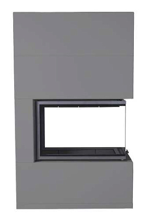 Камин РОДОС 900 ГРАФИТ, шамот черный