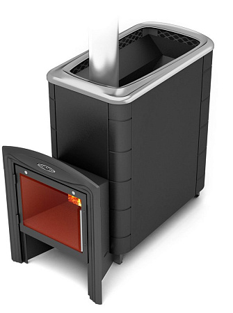 Печь банная Тунгуска XXL 2013 Inox Витра антрацит