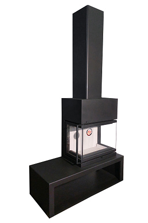Камин МАДРИД на дровнике Гигант справа подовый