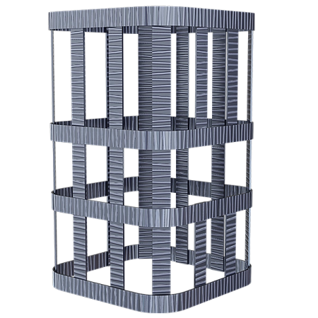Сетка на трубу для Ураган под ШИБЕР (250х250х320) GFS ЗК 18/25/30, Гроза 18, Гром 30