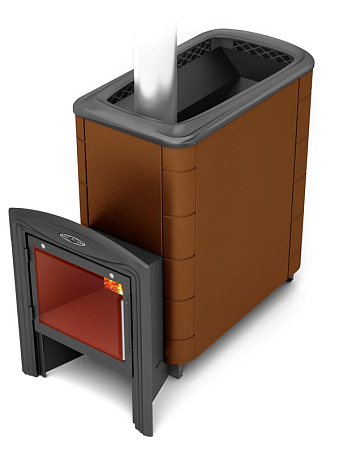 Печь банная Тунгуска XXL 2013 Inox Витра терракота