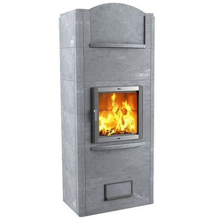 Теплонакопительная Печь-камин Louhi-20 камень серпентинит АНТИК Т50мм