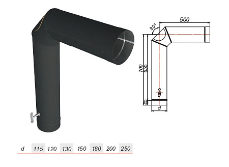 Элемент подключения VBR нерж AISI 439 0.8 черный Элемент подключения VBR нерж AISI 439 0.8 черный