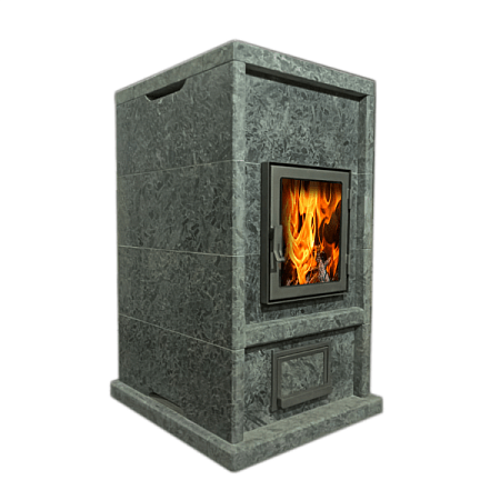 Теплонакопительная Печь-камин Tuli камень серпентинит АНТИК Т40мм