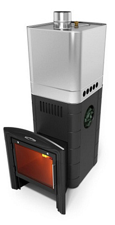 Печь банная Бирюса 2013 Carbon Витра ЗК антрацит