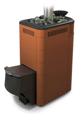 Печь банная Гейзер XXL 2017 Inox ДА ЗК терракота