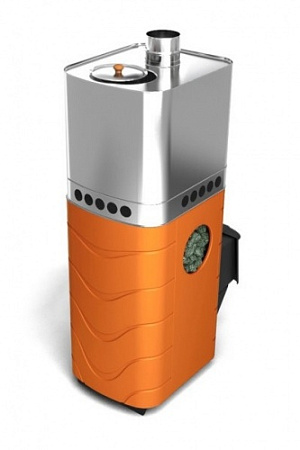 Печь банная Бирюса 2013 Carbon ДА ЗК терракота