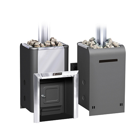 Печь банная газо-дровяная УРАЛОЧКА 24-Н Нерж - 3мм 430 INOX