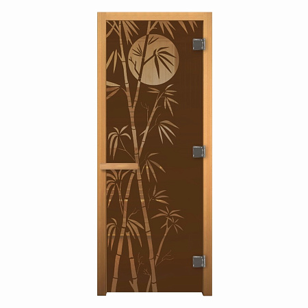 ДС Бронза "БАМБУК" 190х70 (8мм, 3 петли 710 CR) (ОСИНА) Пр