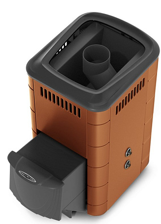 Печь банная Тунгуска 2017 Inox ДА ТО терракота