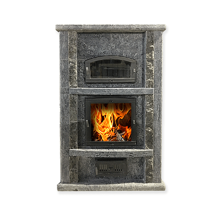 Теплонакопительная печь камин Kreivi 25 DSA 1690 Антик