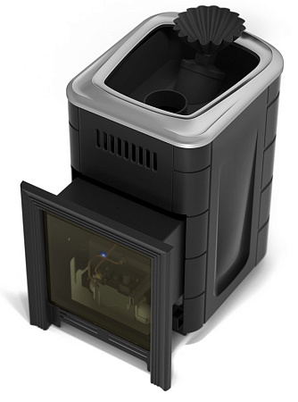 Печь банная Таймыр Мини 2017 Inox БСЭ ЗК антрацит