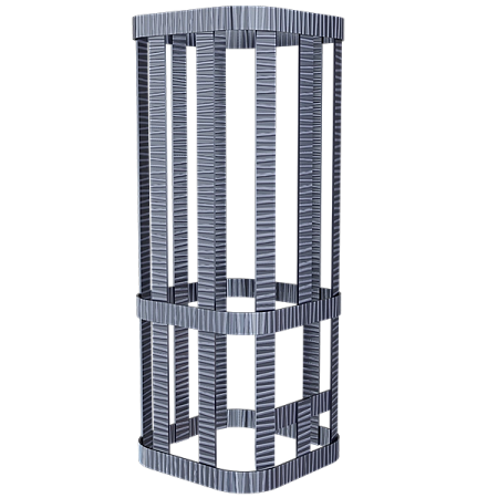 Сетка на трубу для Ураган под ШИБЕР (300х300х700) Гром 40