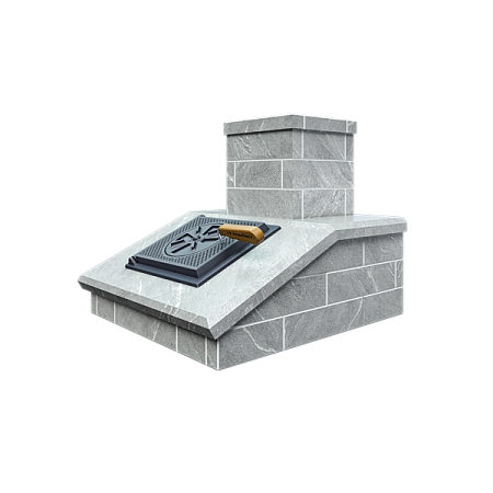 Облицовка на ТРУБУ Классик/Президент КИРПИЧ Талькохлорит GFS ЗК 18 (115х290) (1 ярус) под шибер