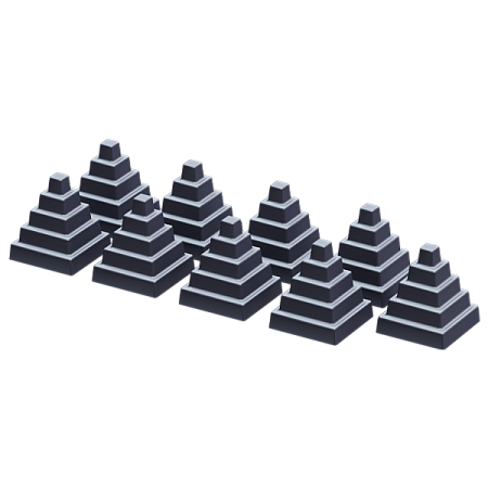 Комплект чугунных пирамид Гефест (9 шт.)