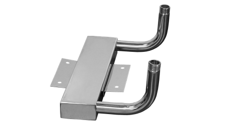 Теплообменник пристенный Гроза 18/24 (350 мм) 50х80х2 (подключение 3/4) 1,4л