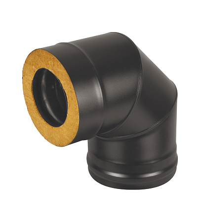 Сэндвич-колено BLACK (AISI 430/0,8мм) 90* 3 секции Сэндвич-колено BLACK (AISI 430/0,8мм) 90* 3 секции