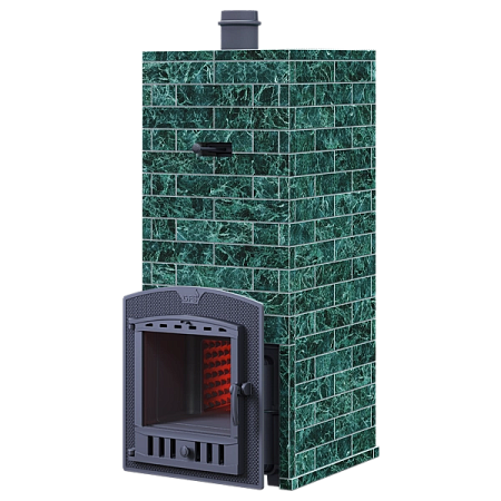 Облицовка Русский пар Змеевик GFS ЗК 25 П2 (h1520/40 верх) КИРПИЧ Т/О слева