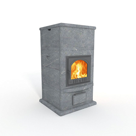 Теплонакопительная Печь-камин Vuori камень серпентинит АНТИК Т40мм