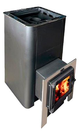 Печь Термофор Олимп 14-18 (чугунная дверца со стеклом+парогенератор)