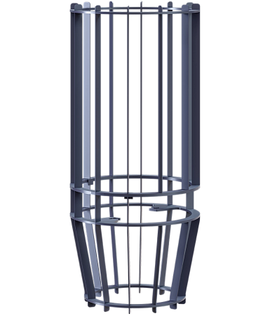 Сетка на трубу для Ураган под ШИБЕР 115 (305*726)AVANGARD24/25Тюльпан (низ конус+верх)