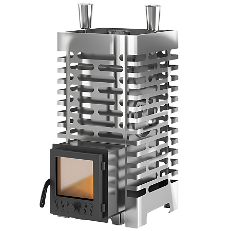 Печь для бани ASTON 20 INOX стекло от магазина VYBOR-PLAZA Печь для бани ASTON 20 INOX стекло