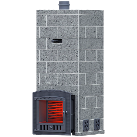 Облицовка РУССКИЙ ПАР Талькомагнезит GFS ЗК 30 П2 (h1555/45верх) КИРПИЧ h-145мм Т/О слева