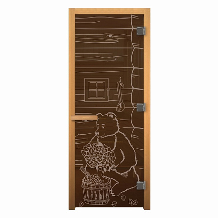 ДС Бронза "МИШКА" 190х70 (8мм, 3 петли 710 CR) (ОСИНА) Пр