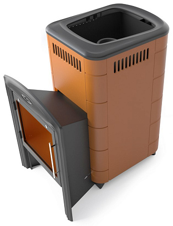 Печь банная Тунгуска Cast Витра терракота