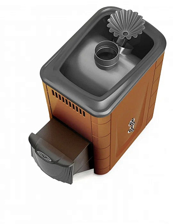 Печь банная Ангара 2012 Inox ДА ЗК ТО терракота