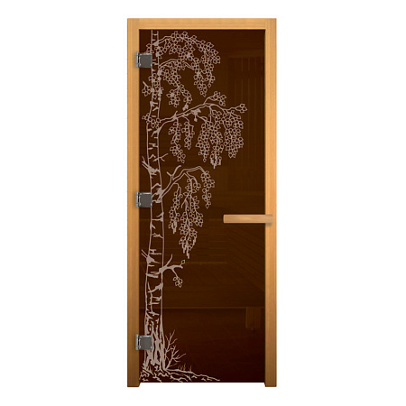 ДС Бронза "БЕРЁЗКА" 190х70 (8мм, 3 петли 710 CR) (ОСИНА) Лев 